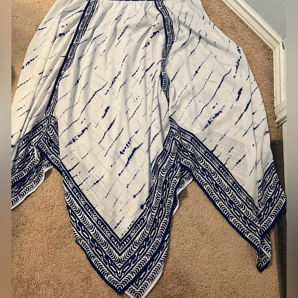 Roaman's Handkerchief Hem Maxi Dress EUC - Picture 6 of 6